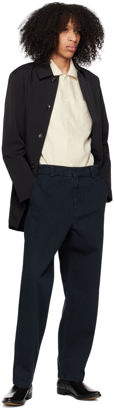 Navy Regular Fit Slacks
