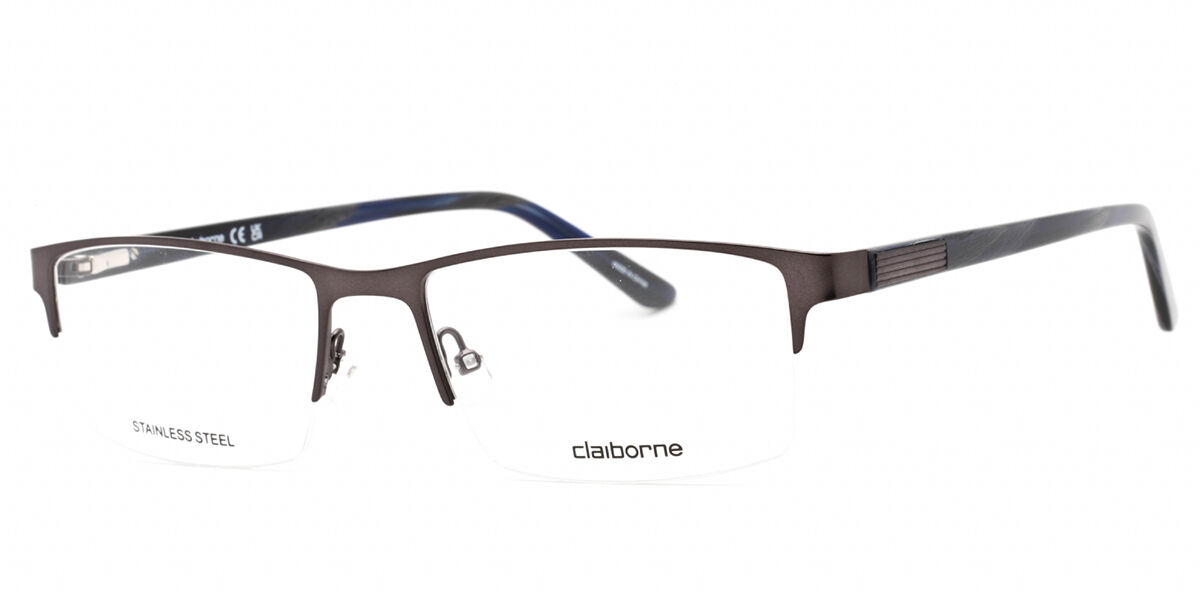 Liz Claiborne CB 254 FRE Men's Eyeglasses Grey 57 - Blue Light Block Available
