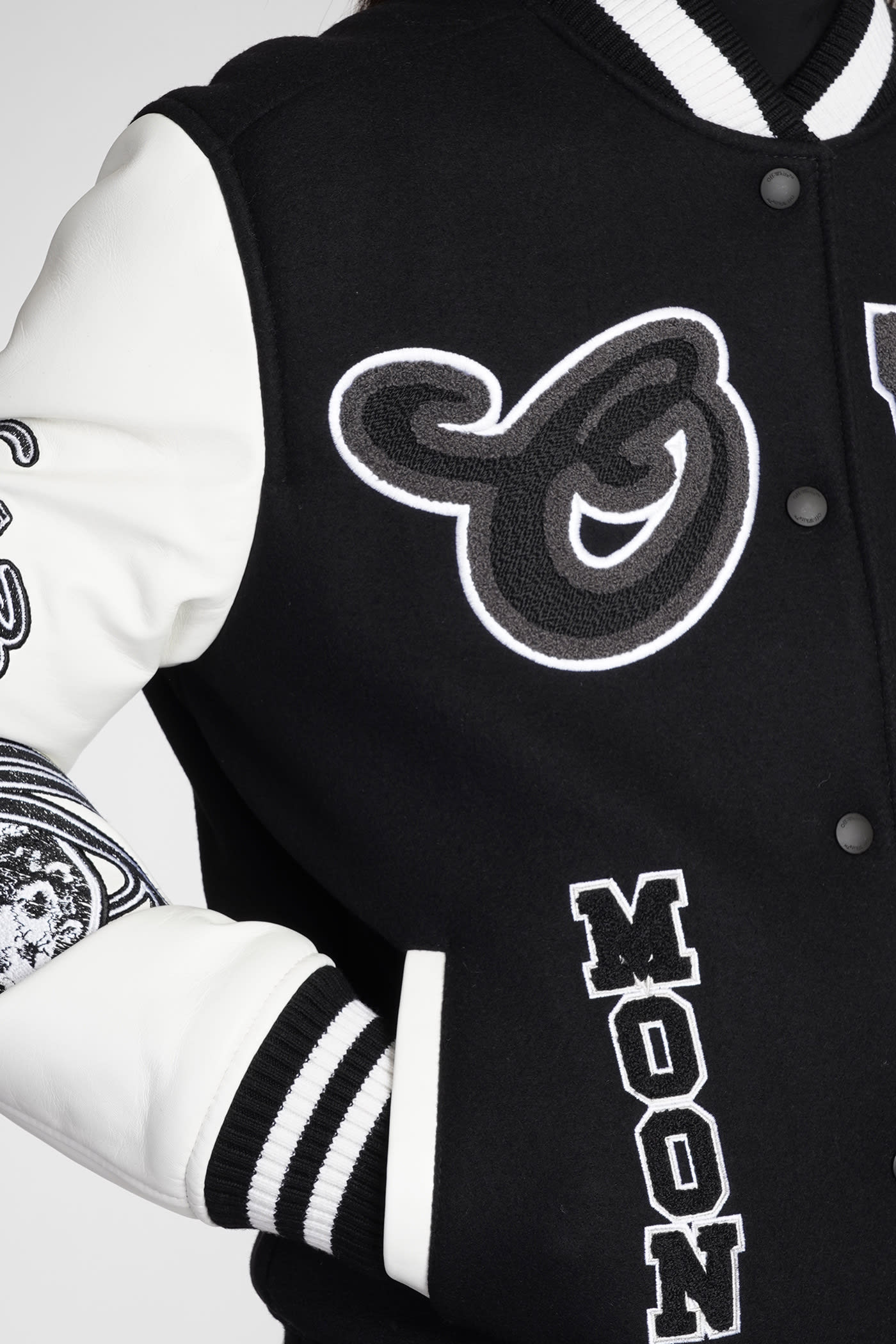Casual Jacket In White Leather