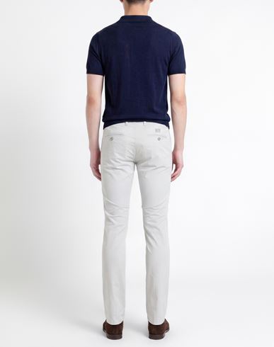 Man Pants Light grey Size 30 Cotton, Elastane
