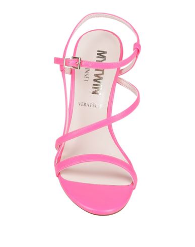 Woman Sandals Fuchsia Size 8.5 Textile fibers