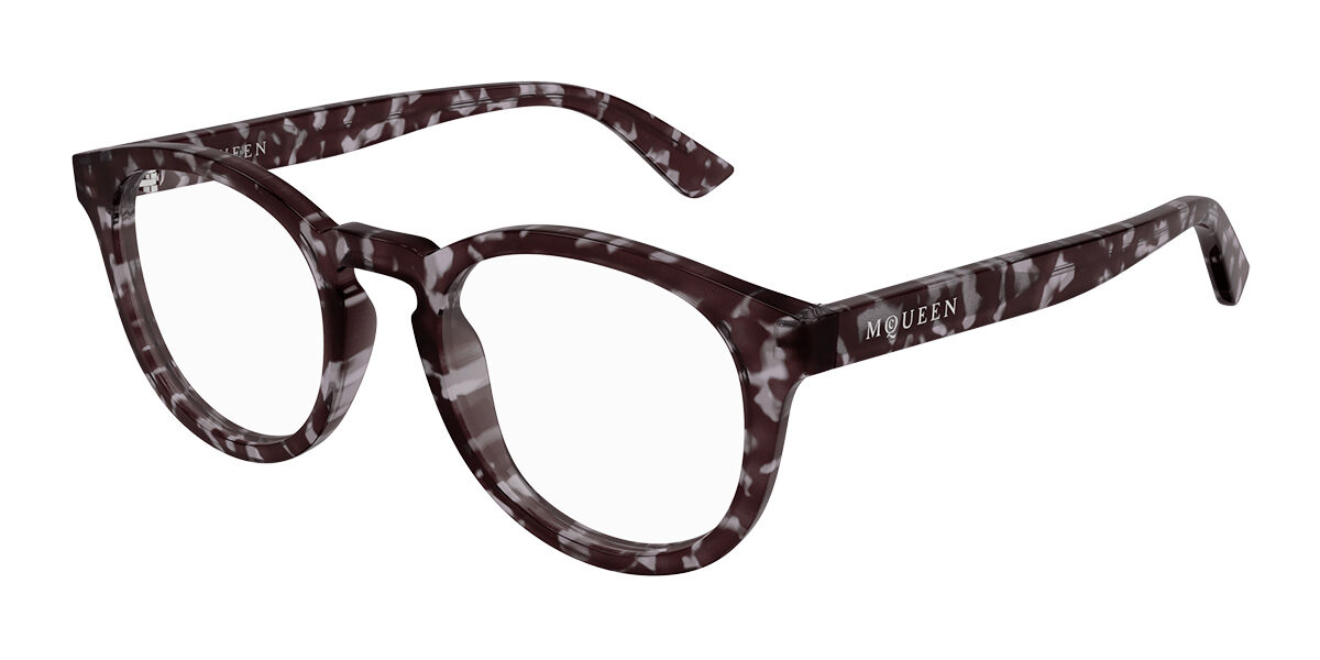 Alexander McQueen AM0514O 002 Occhiali da Vista Tartarugatishell per Uomo Solo Montatura