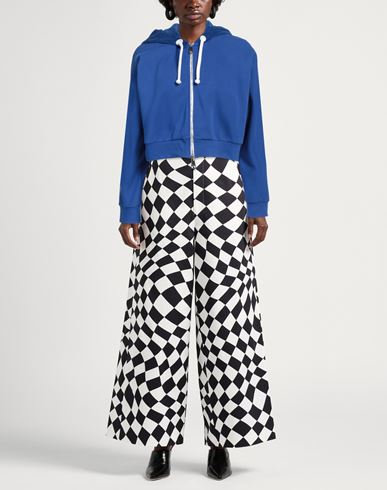 Woman Sweatshirt Blue Size 4 Cotton, Polyester, Polyamide, Nylon, Elastane