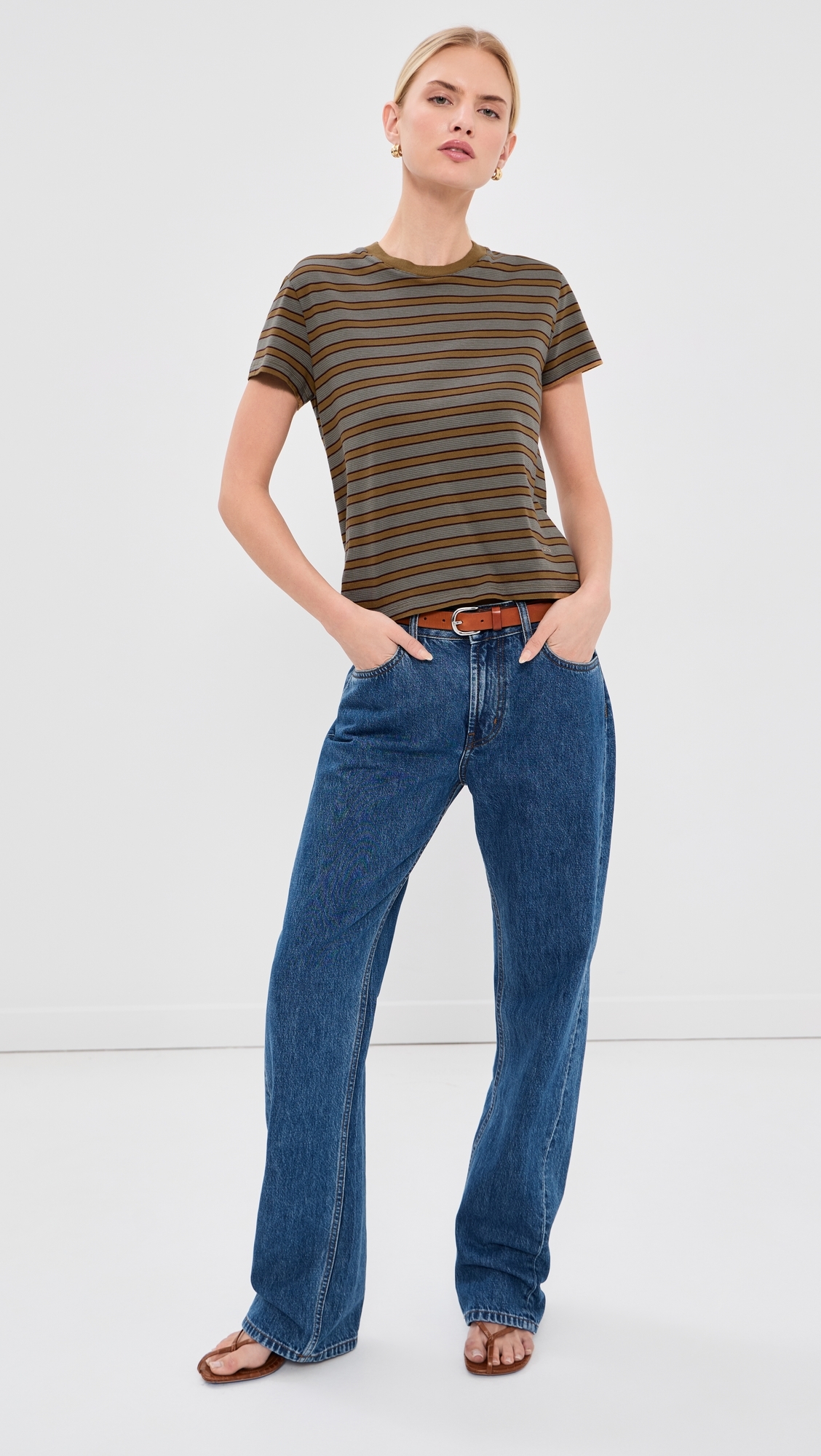Kenzie T-Shirt Mist Stripe