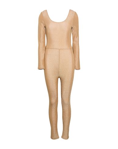 Woman Jumpsuit Sand Size XS Polyamide, Metallic fiber, Elastane