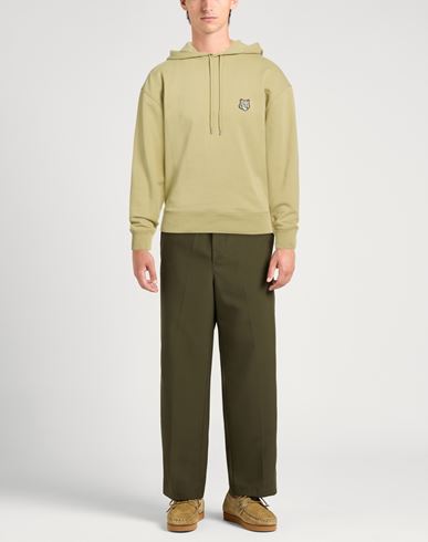 Maison Kitsuné Man Sweatshirt Sage green Size S Cotton