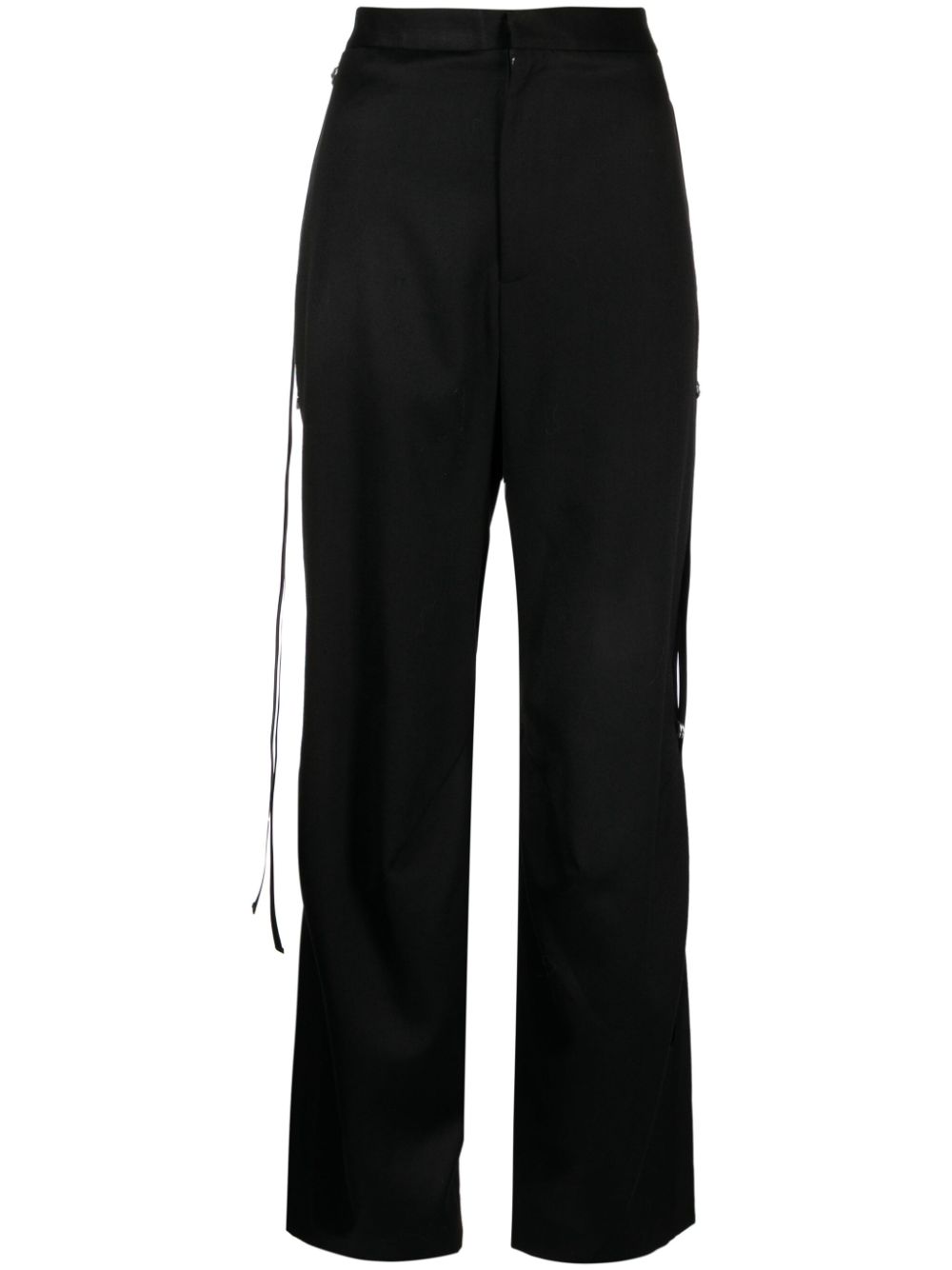 Articulated tuxedo trousers - Black