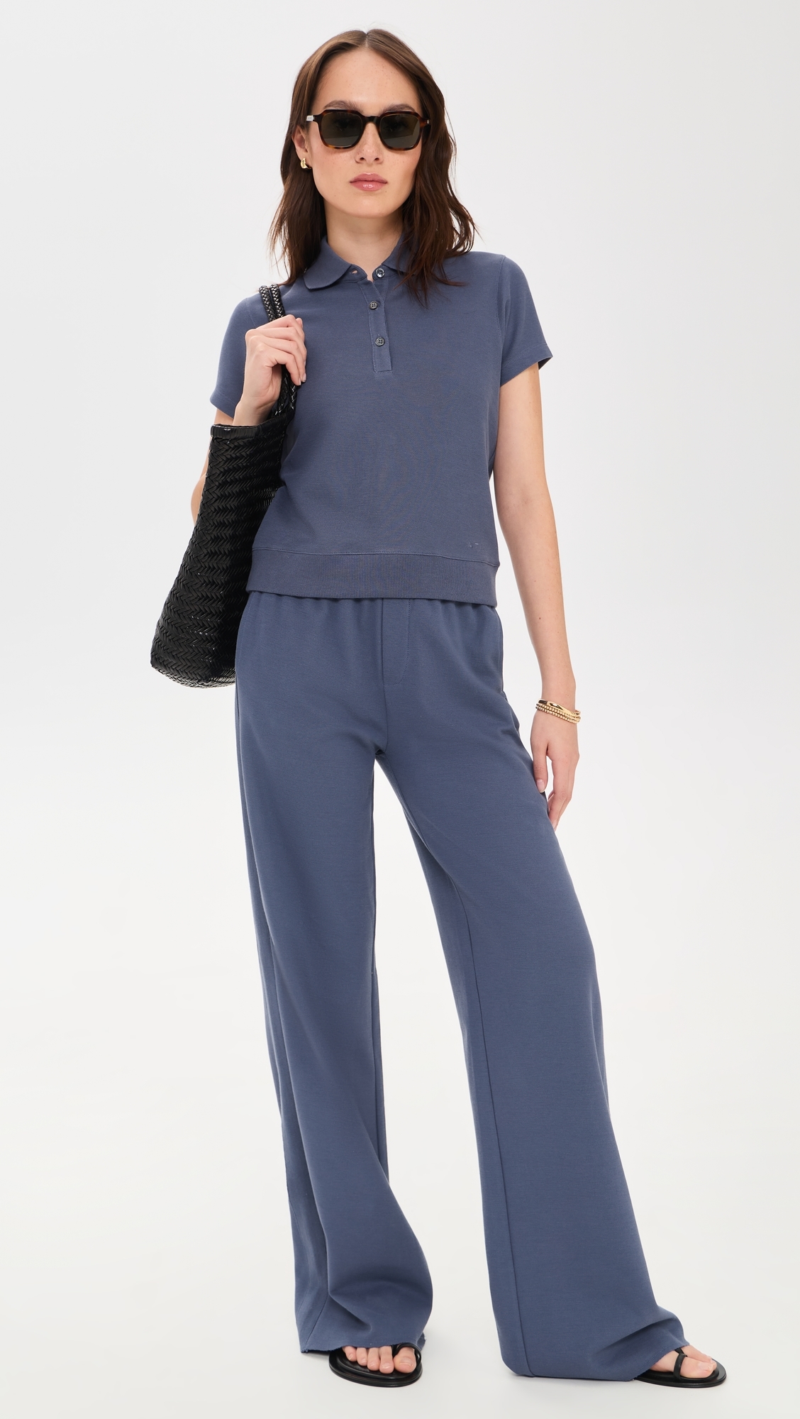 Pique Sweatpants Dusk Blue