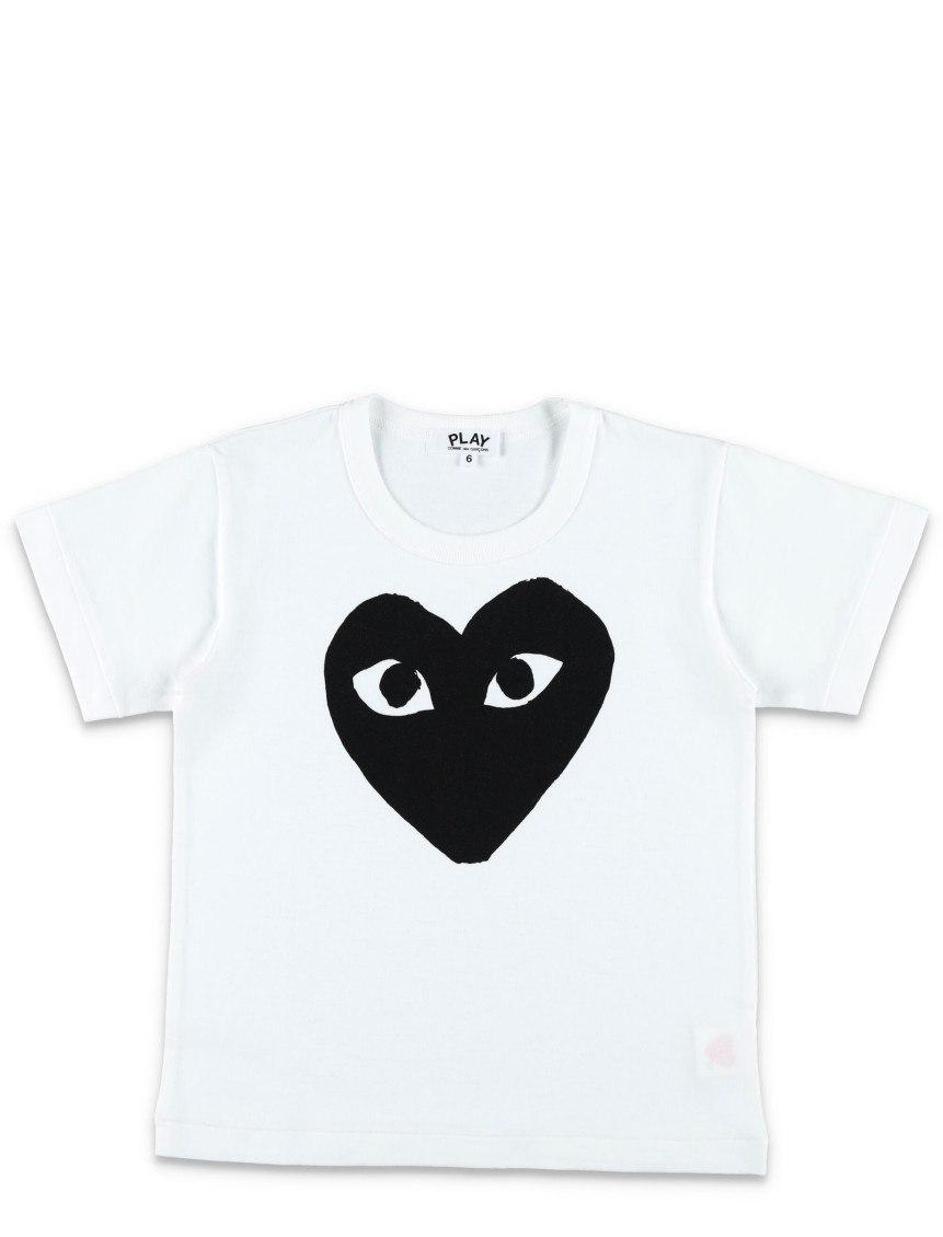 Boys White Heart T-Shirt