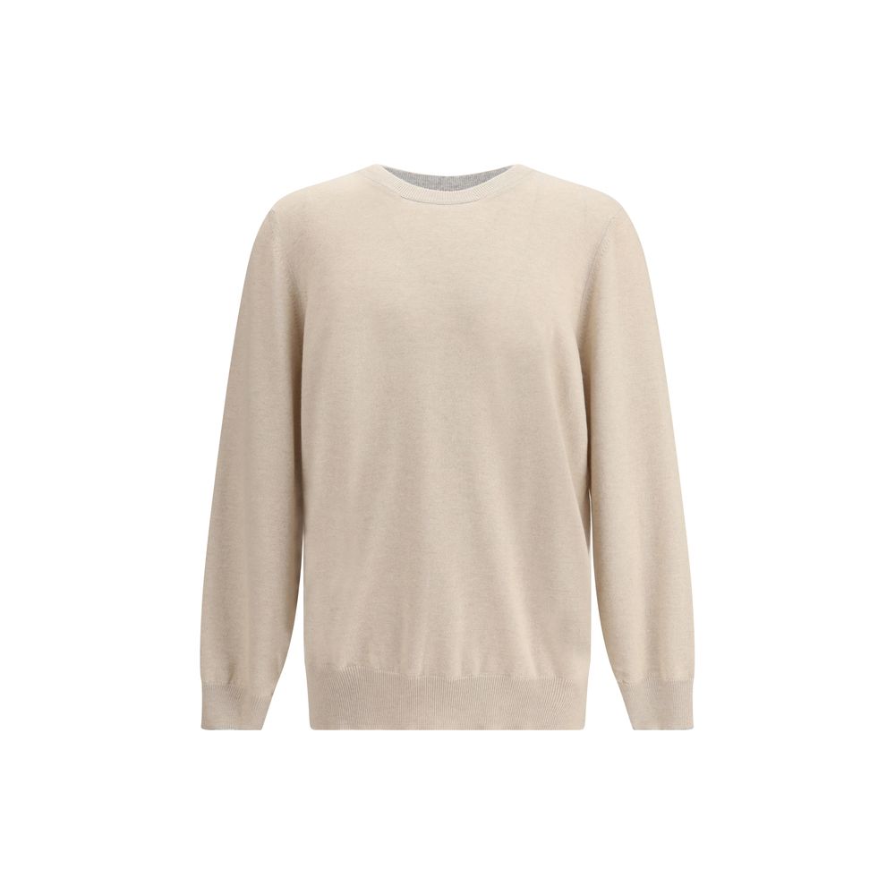 Cashmere Crew Neck Sweater — Beige