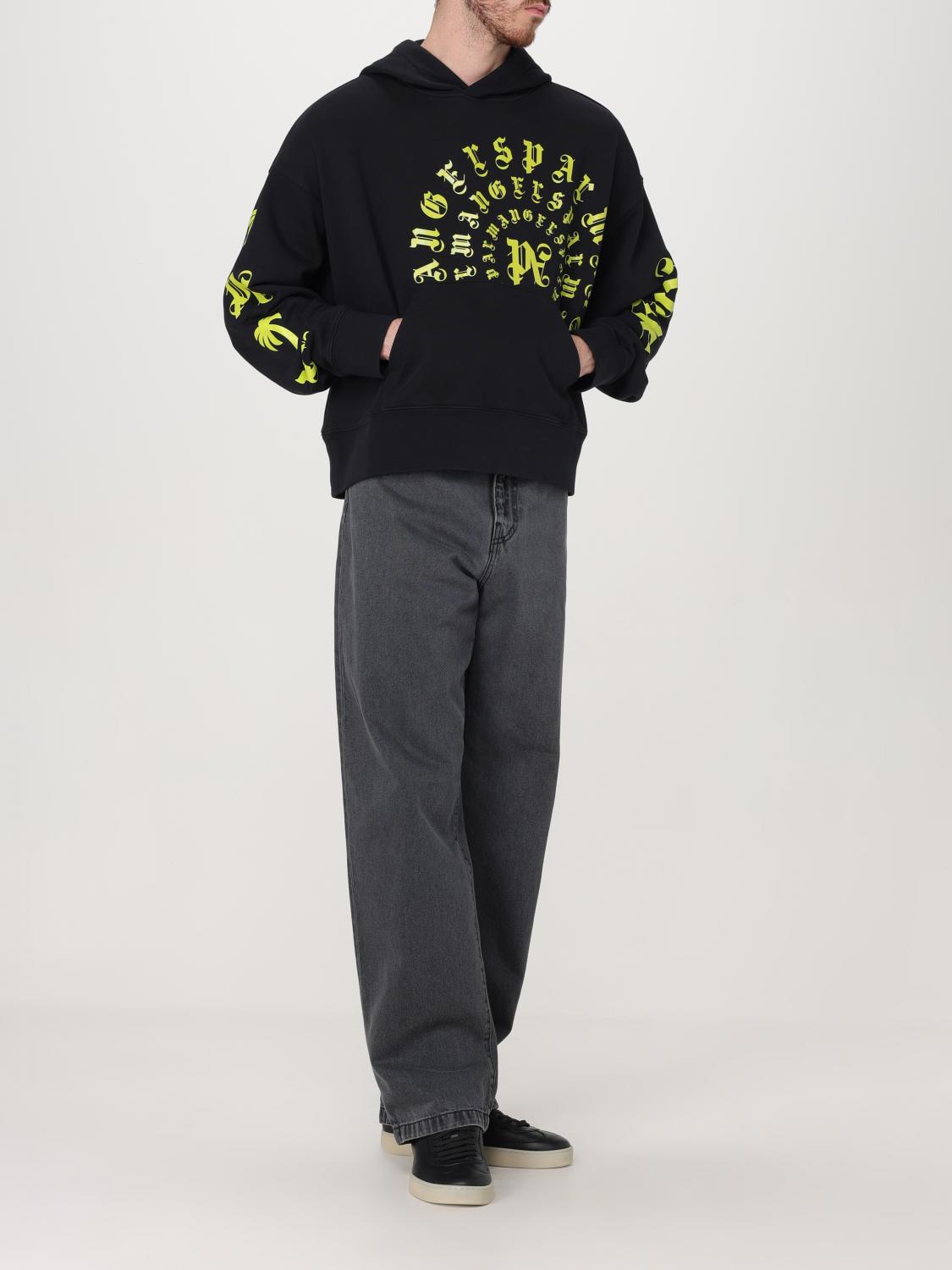 Logo-print cotton hoodie - Black