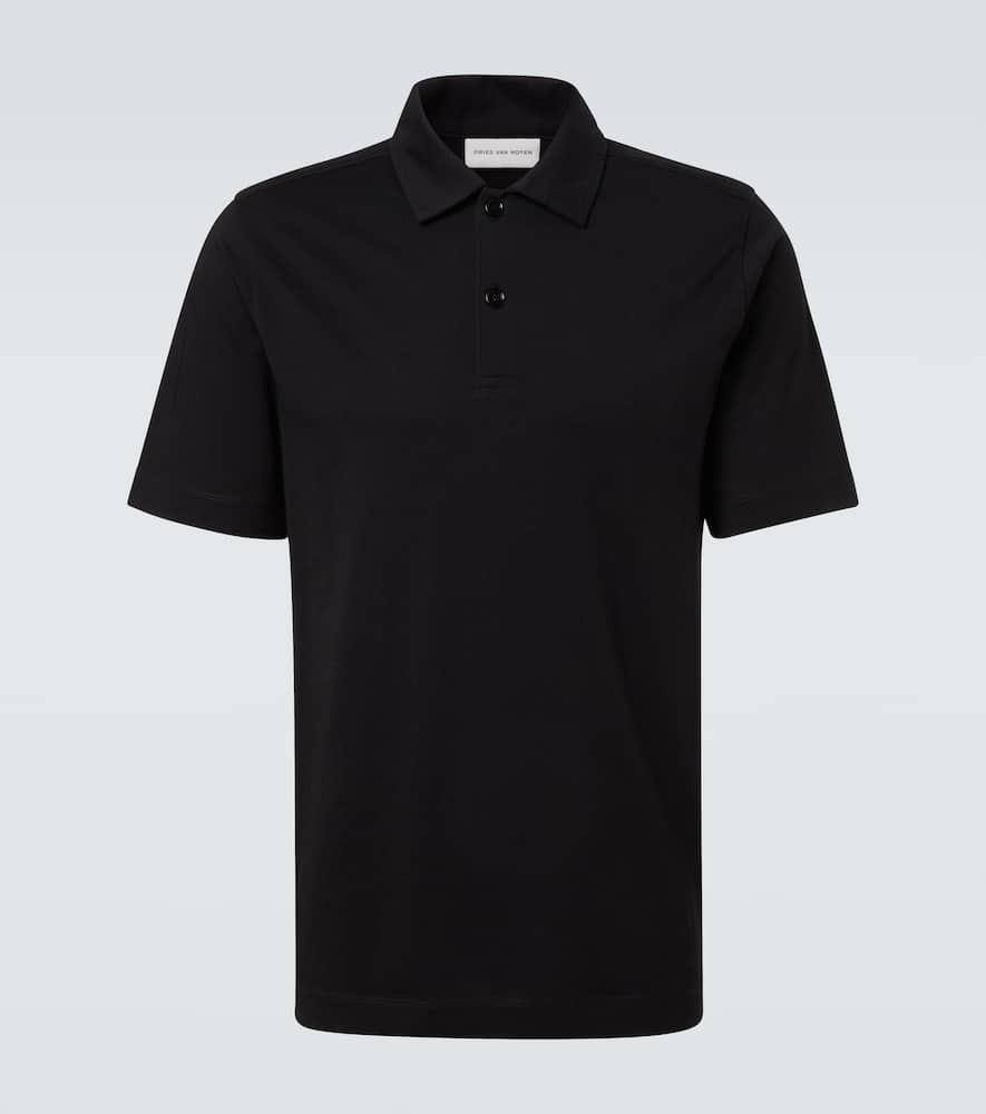 Cotton jersey polo shirt