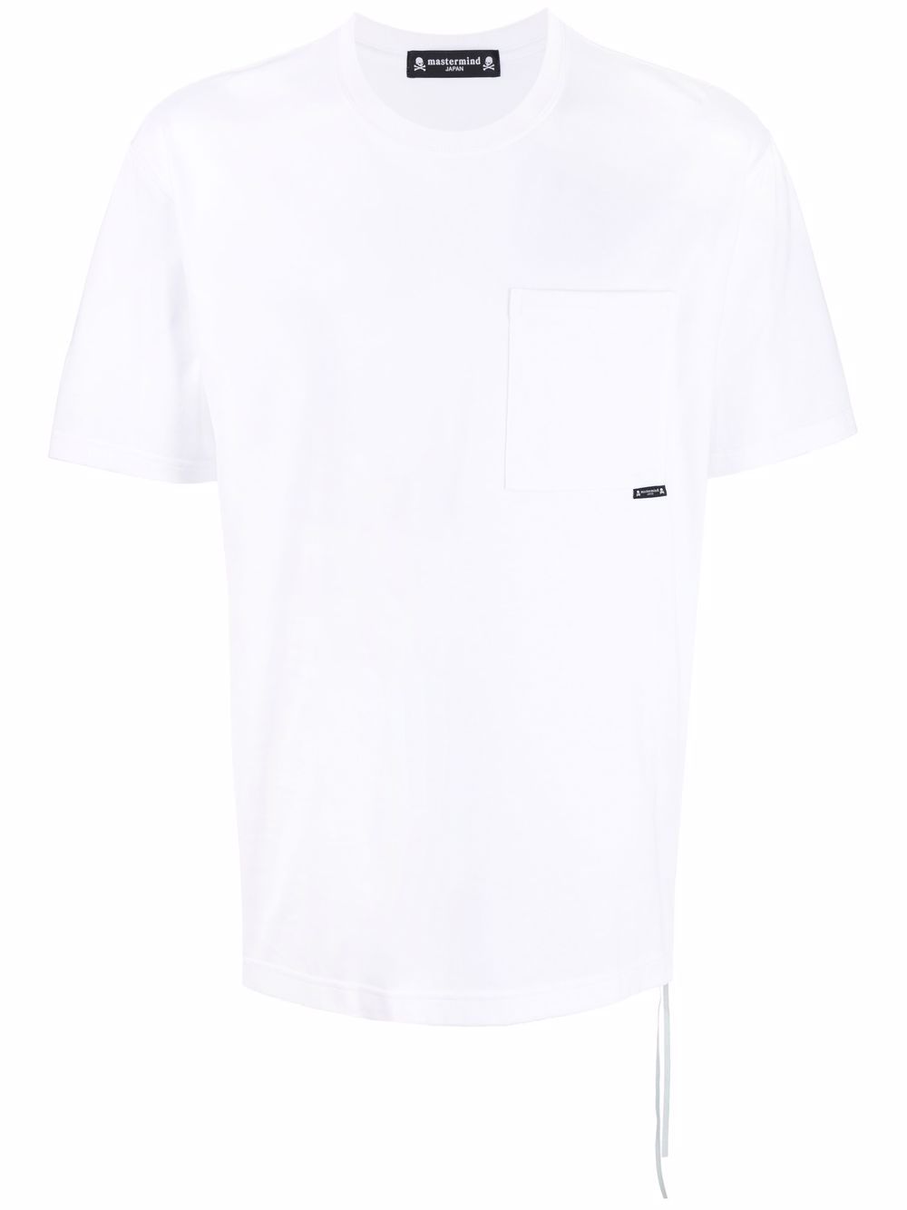 Skull print pocket T-shirt - White