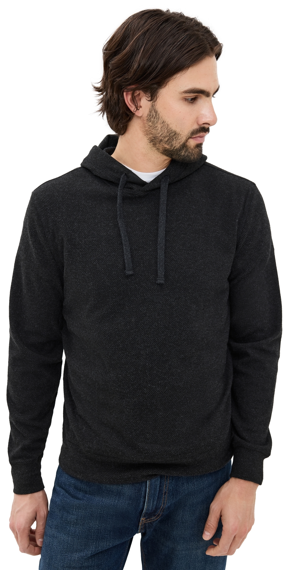 Legend Sweater Hoodie Heathered Black Twill 