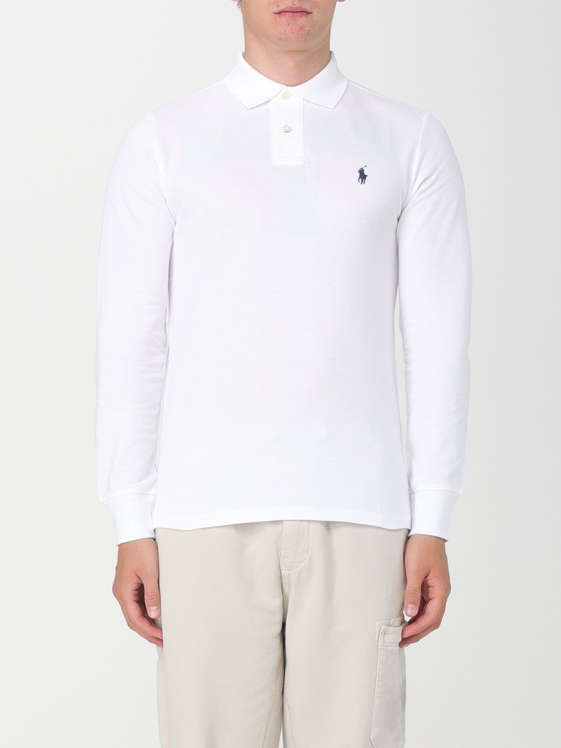 Polo Shirt Men color White