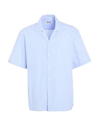 Man Shirt Light blue Size L Cotton