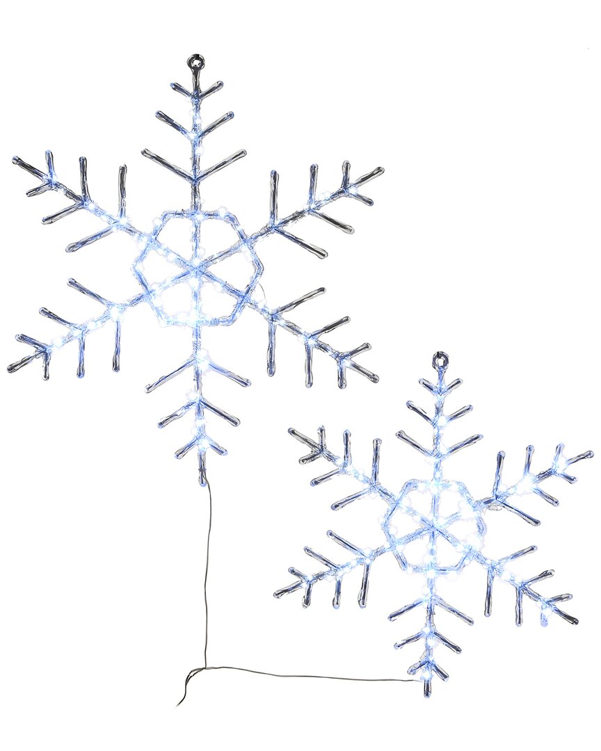 National Tree Company Ice Crystal Snowflake with Micro LED Lights