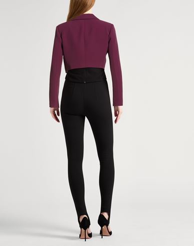 Woman Blazer Plum Size M Polyester, Elastane