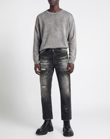 Patriòt Man Jeans Black Size 32 Cotton, Elastane
