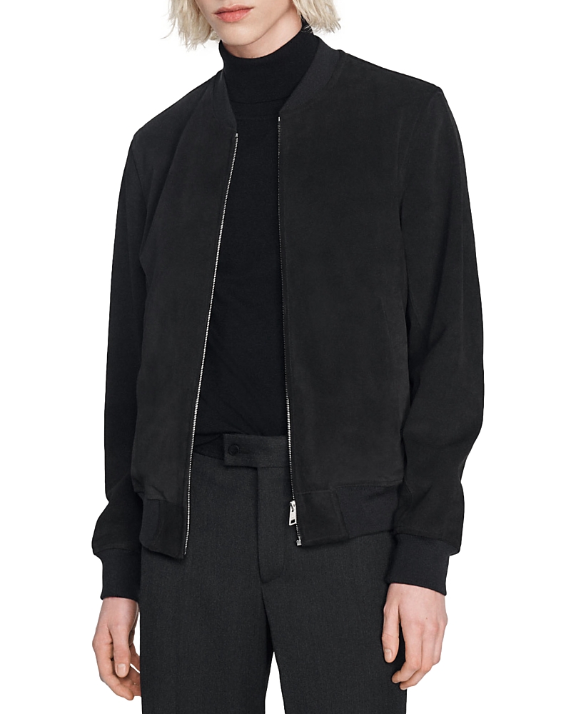 Monaco Suede Bomber Jacket