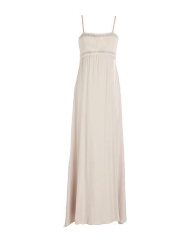 Woman Maxi dress Taupe Size 6 Metallic fiber, Synthetic fibers, Virgin Wool, Cashmere, Silk
