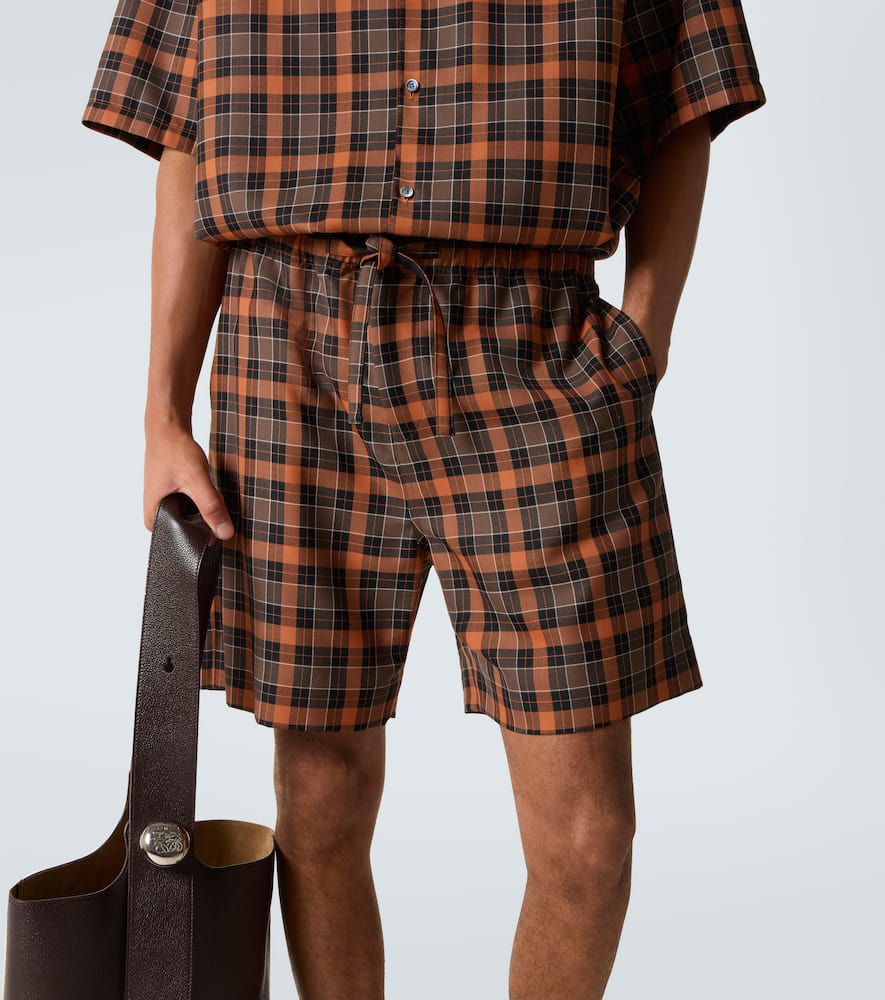Checked Bermuda shorts