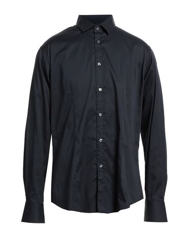 Man Shirt Navy Size 14 ½ Cotton, Elastane