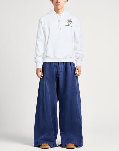 Man Sweatshirt White Size L Cotton, Viscose