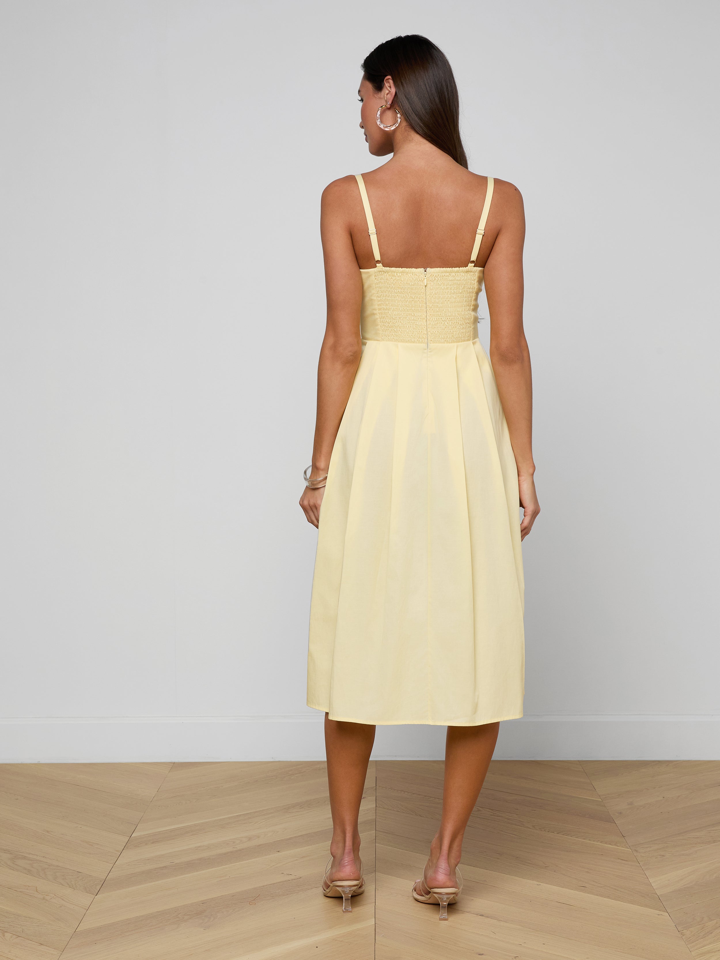Reanne Midi Dress In Lemon Sorbet