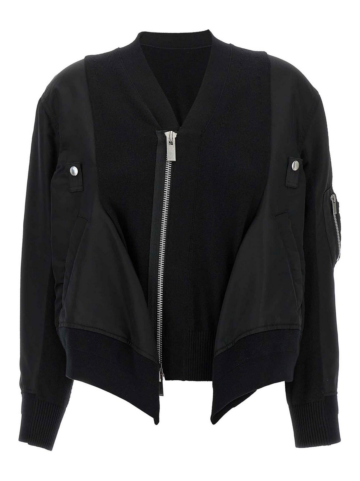 Nylon Insert Cardigan