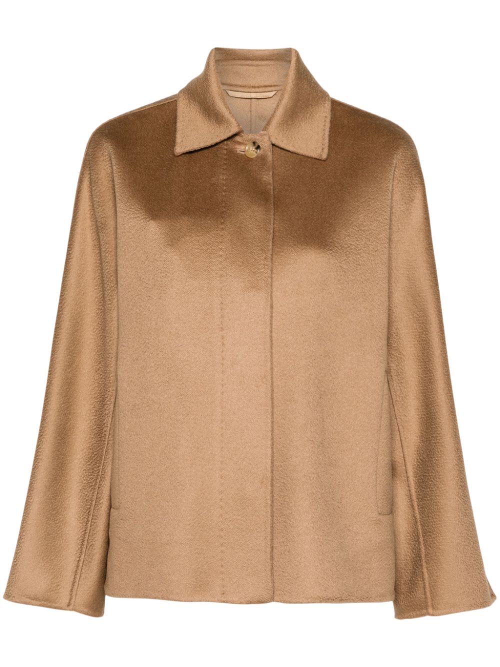 Brushed cashmere jacket - Neutrals