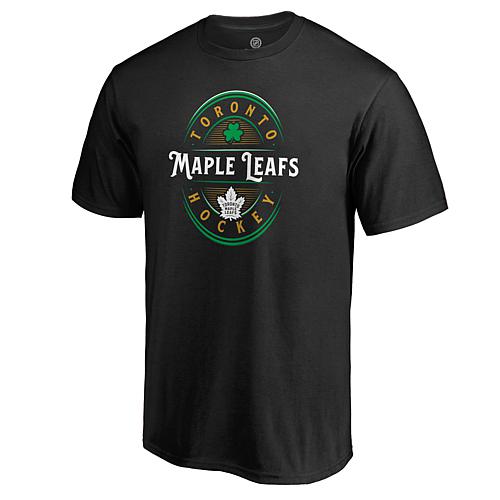 Men's Fanatics Black Toronto Maple Leafs St. Patrick's Day Forever Lucky T-Shirt
