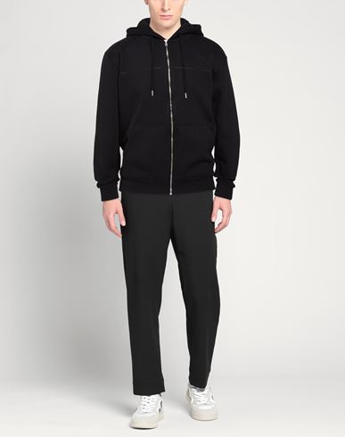 Man Sweatshirt Black Size XXL Cotton, Polyester
