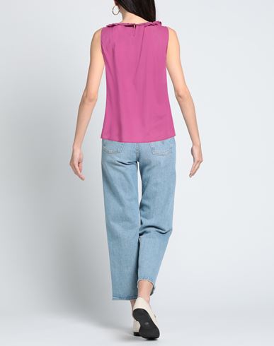 Woman Top Magenta Size 6 Cotton