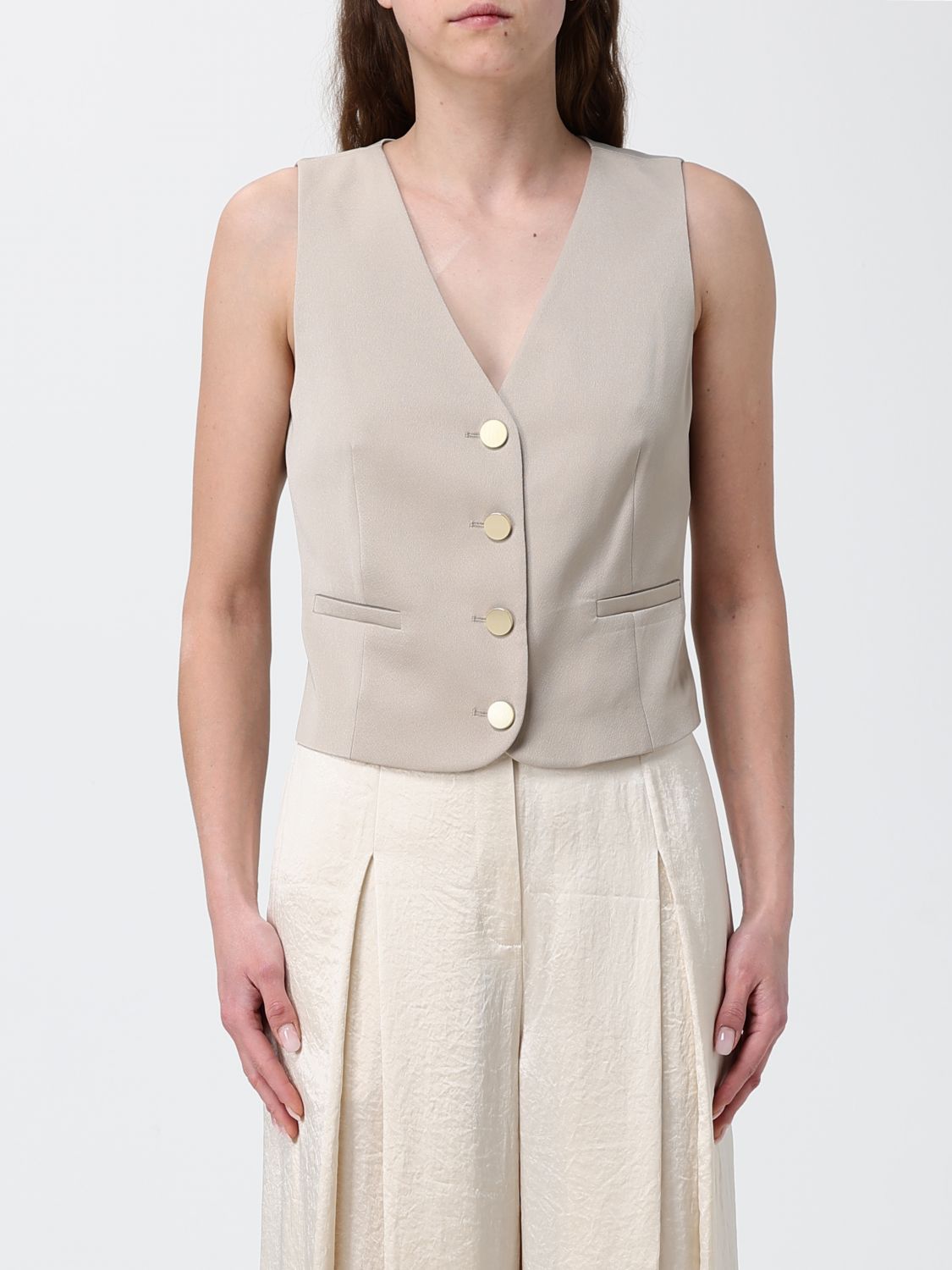 Waistcoat Woman color Sand