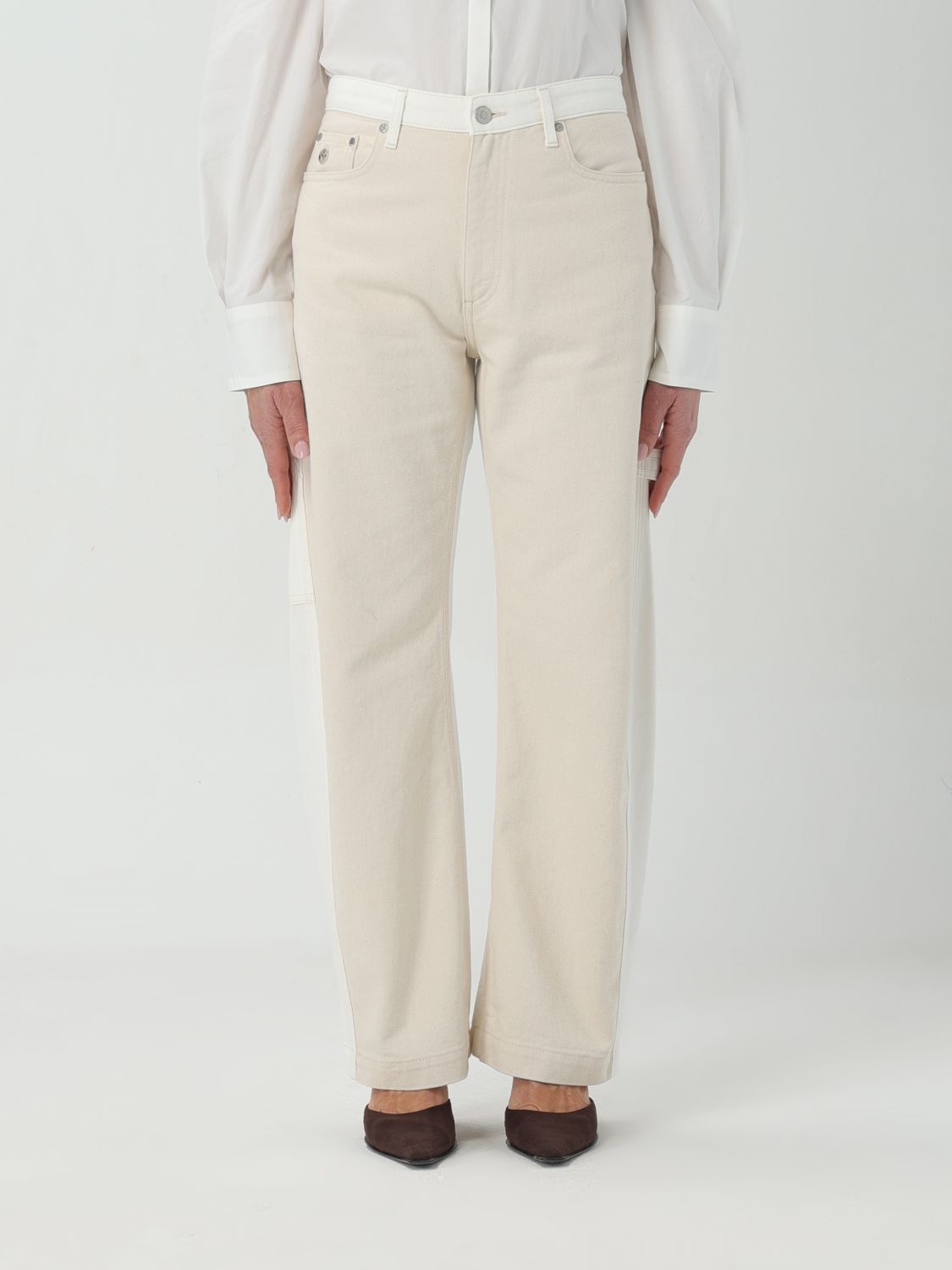 Jeans Woman color White