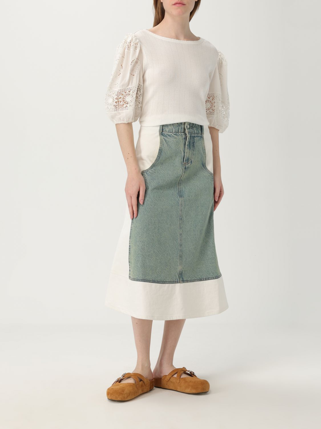 Skirt Woman color Blue