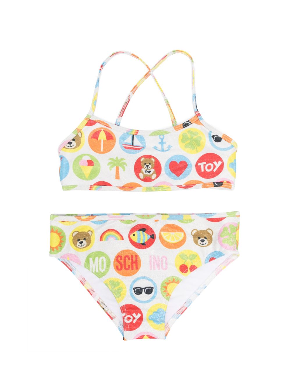 Toy-print logo bikini - Silver