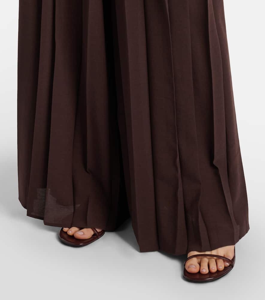 Tibre plissé wide-leg pants