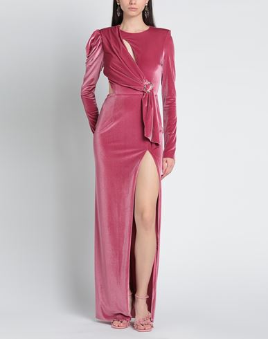 Woman Maxi dress Mauve Size 8 Polyester, Elastane