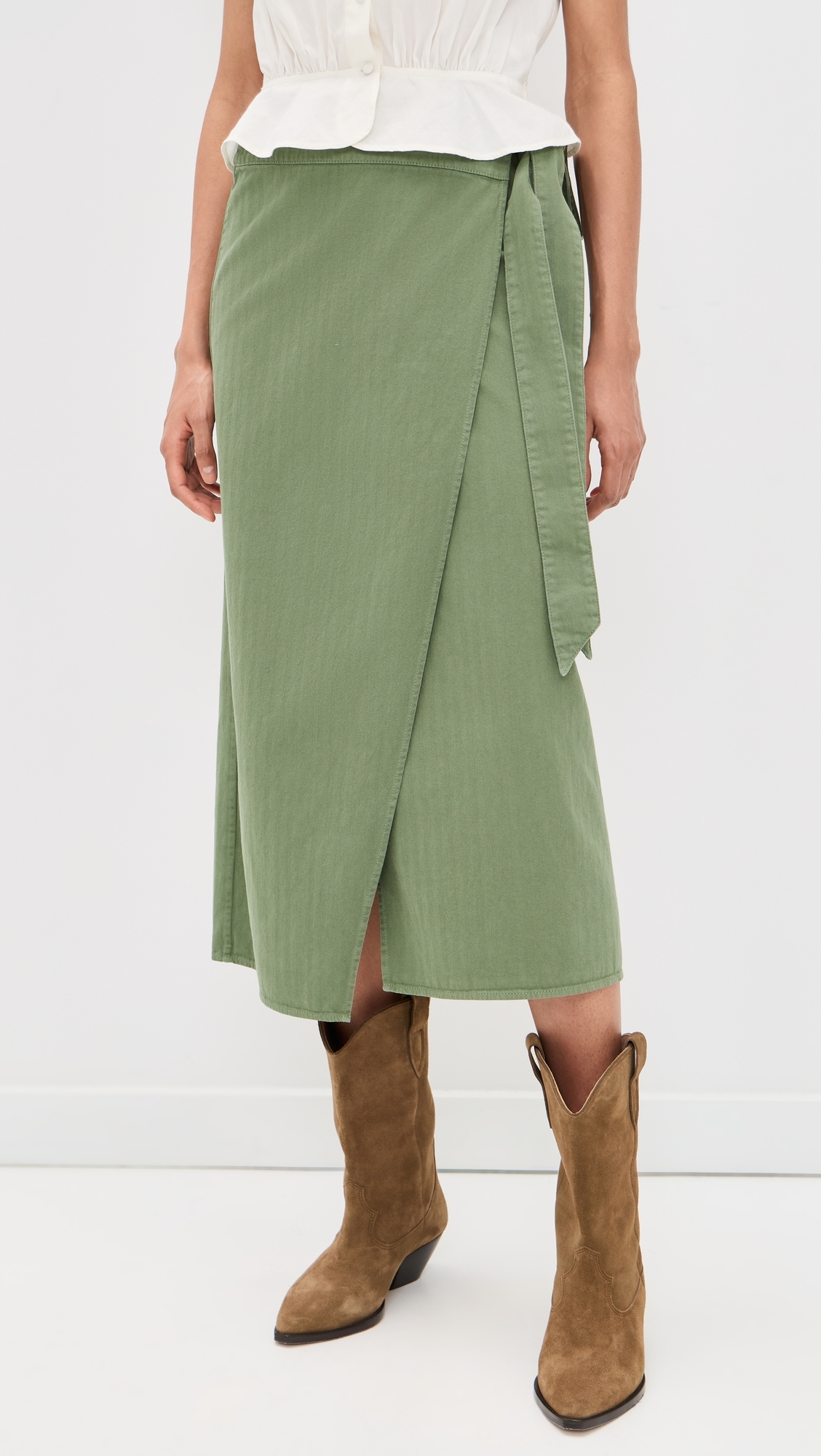 The Wrap Skirt Classic Army