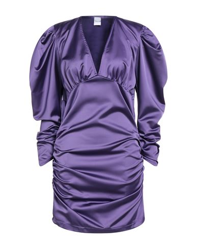 Marsēm Woman Mini dress Purple Size L Polyester, Elastane