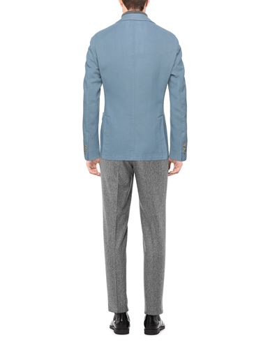 Man Blazer Pastel blue Size 40 Cotton, Silk