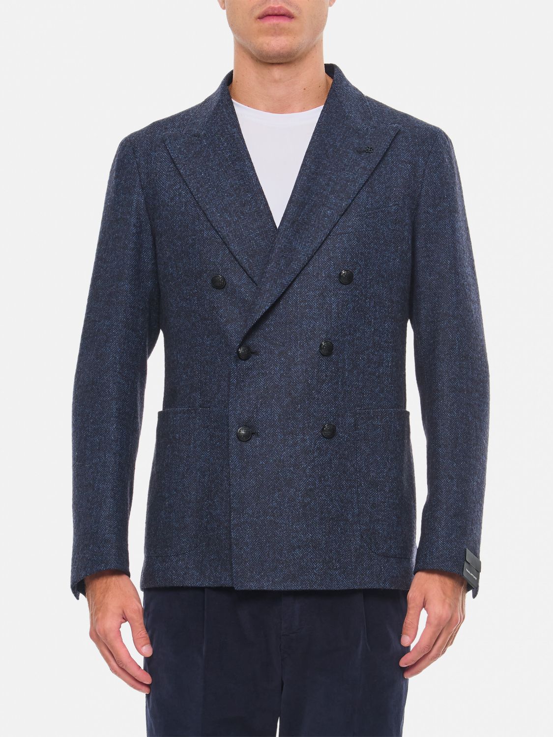 Herringbone blazer - Blue