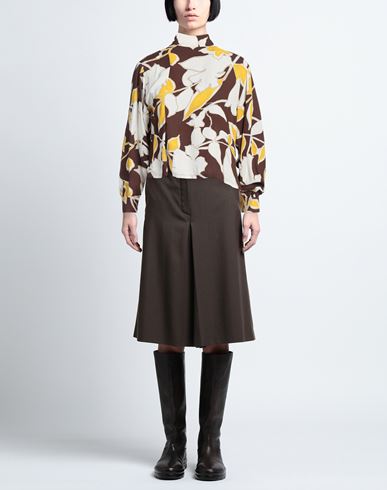 Malìparmi Woman Top Brown Size 8 Viscose