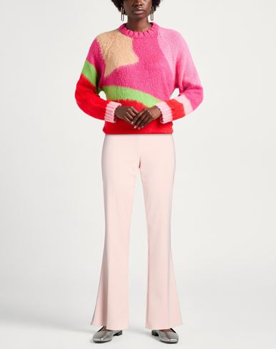 Woman Pants Light pink Size L Polyester, Elastane