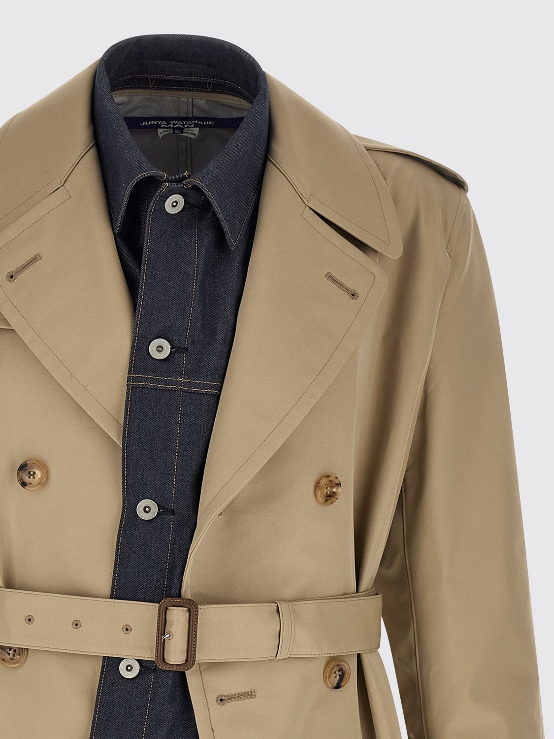 Coat Men color Beige