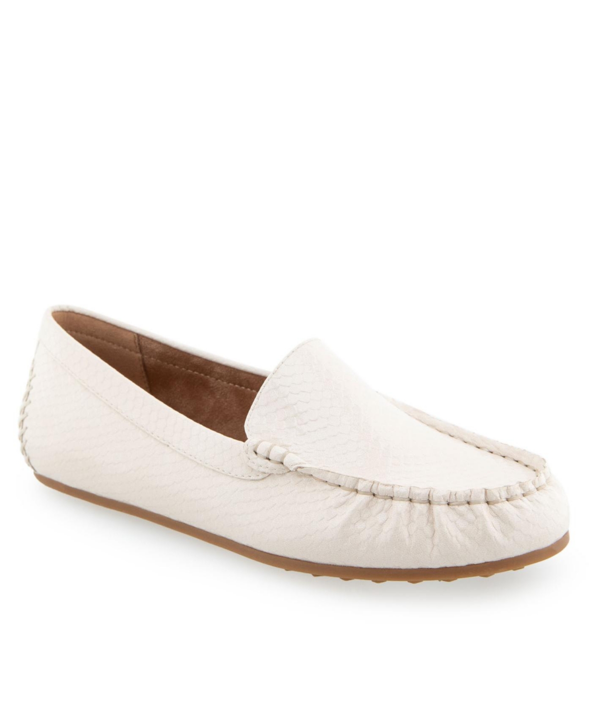 Women's Over Drive Loafers - Eggnog Snake Patent Polyurethane