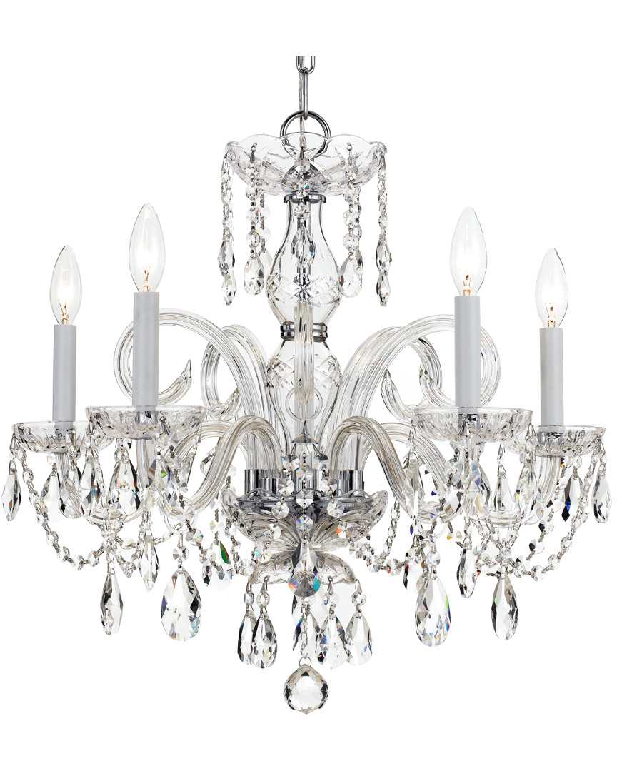 Traditional Crystal 5-Light Swarovski Spectra Crystal Chandelier