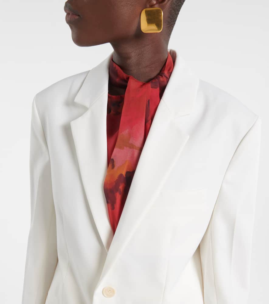 Wool-blend blazer